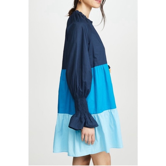 Figue Bella Short Dress Blue Color‎ Block - Picture 3 of 12